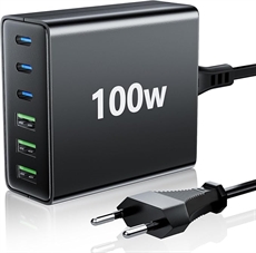 USB-laddare 100W med 6 portar